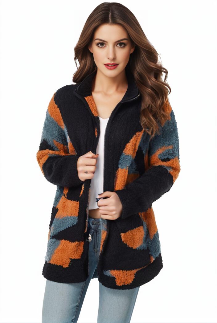 plus size halloween coat women s pus allover cat pumpkin print long sleeve open front medium stretch cardigan overcoat 137387