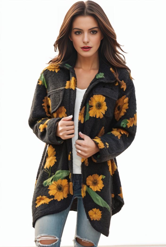 plus size halloween coat women s pus allover cat pumpkin print long sleeve open front medium stretch cardigan overcoat 137388