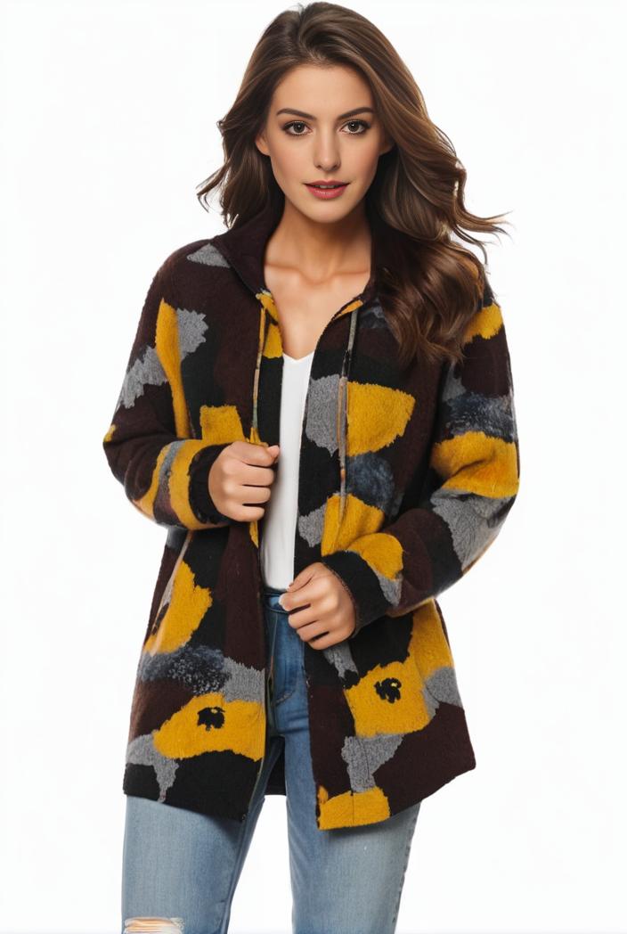 plus size halloween coat women s pus allover cat pumpkin print long sleeve open front medium stretch cardigan overcoat 137390