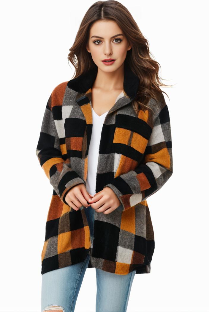 plus size halloween coat women s pus allover cat pumpkin print long sleeve open front medium stretch cardigan overcoat 137391