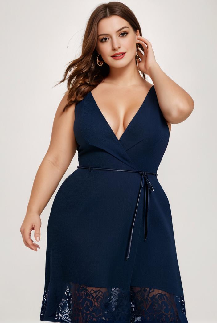 plus size shiny v neck side slit formal evening dress 138894