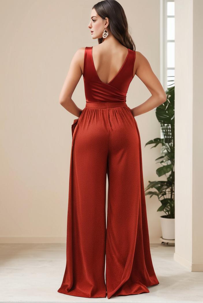 plus size shiny v neck side slit formal evening dress 138921