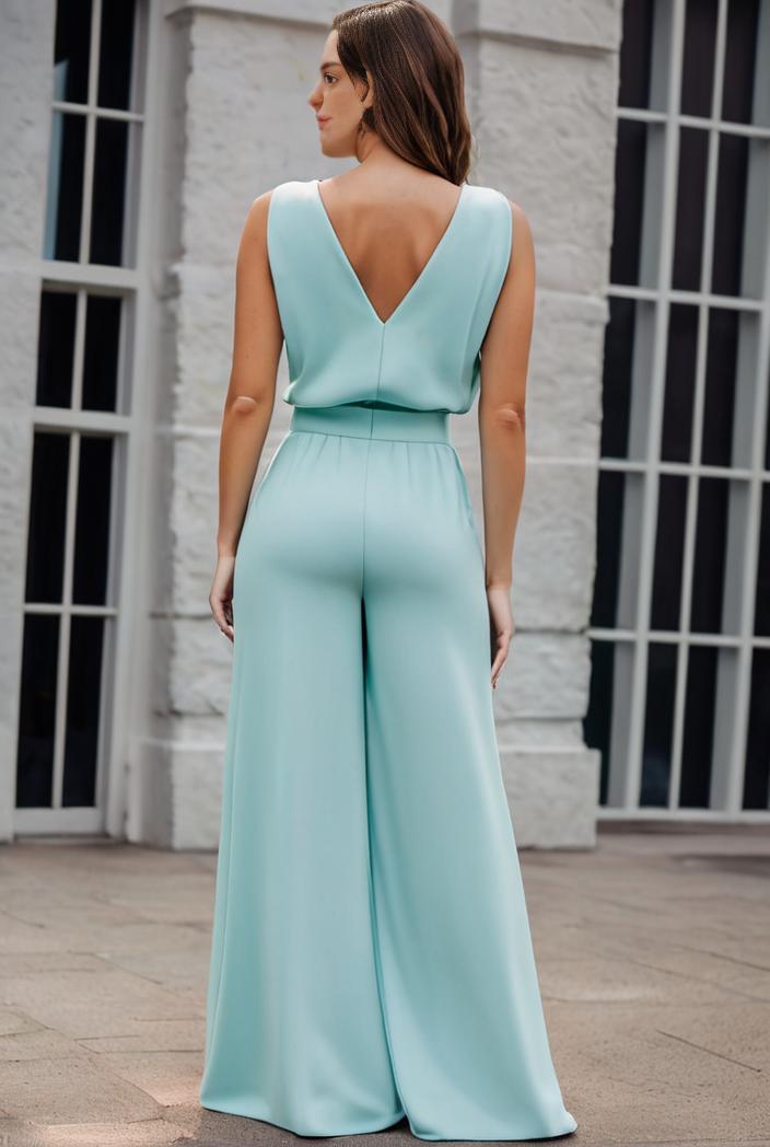 plus size shiny v neck side slit formal evening dress 139001