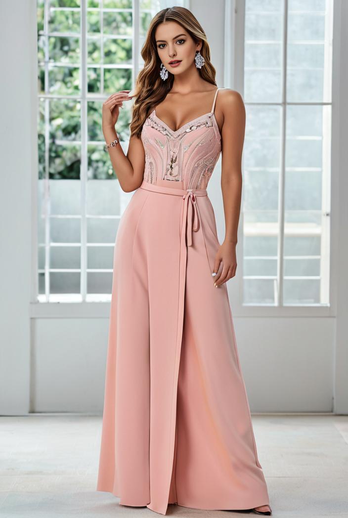 convertible chiffon lace open back spaghetti straps bridesmaid dress 147725