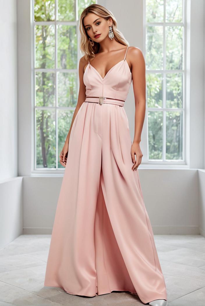 convertible chiffon lace open back spaghetti straps bridesmaid dress 147742
