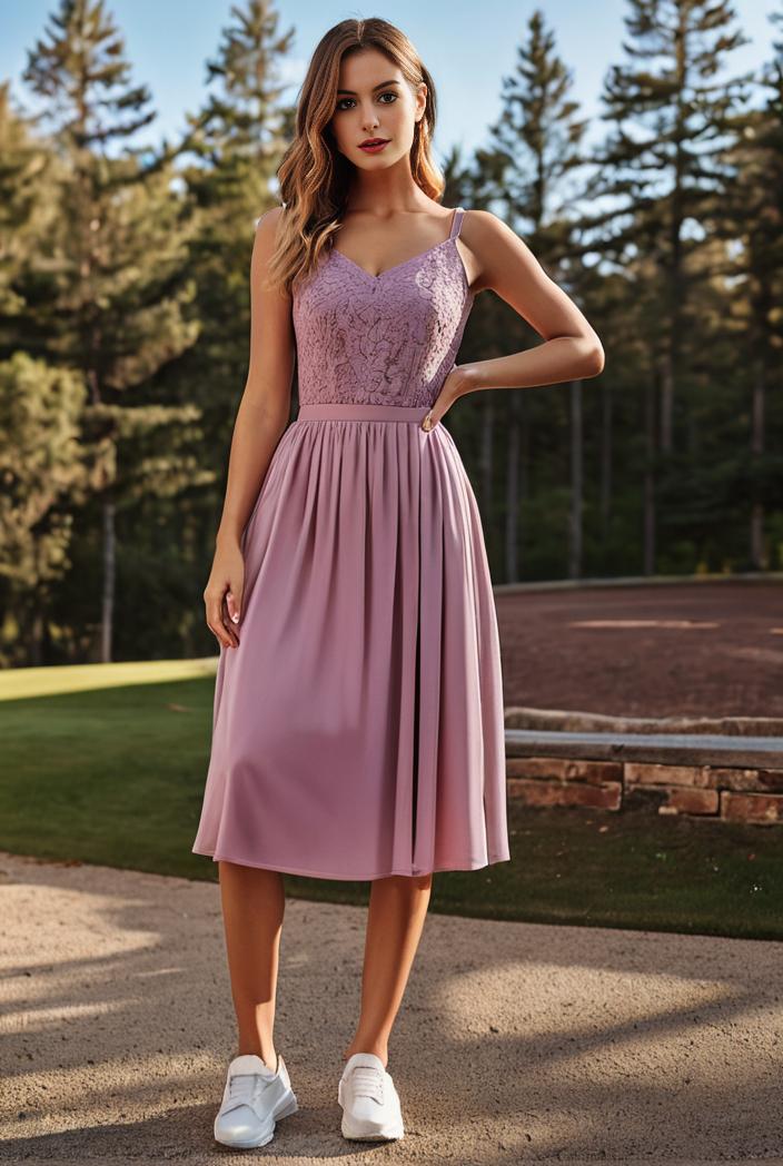 deep v neck lace chiffon bridesmaid dress with asymmetrical hem 148254