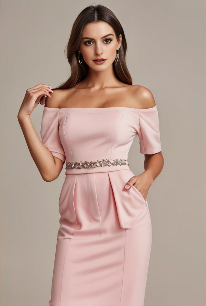 elegant chiffon high low off the shoulder bridesmaid dress 149191