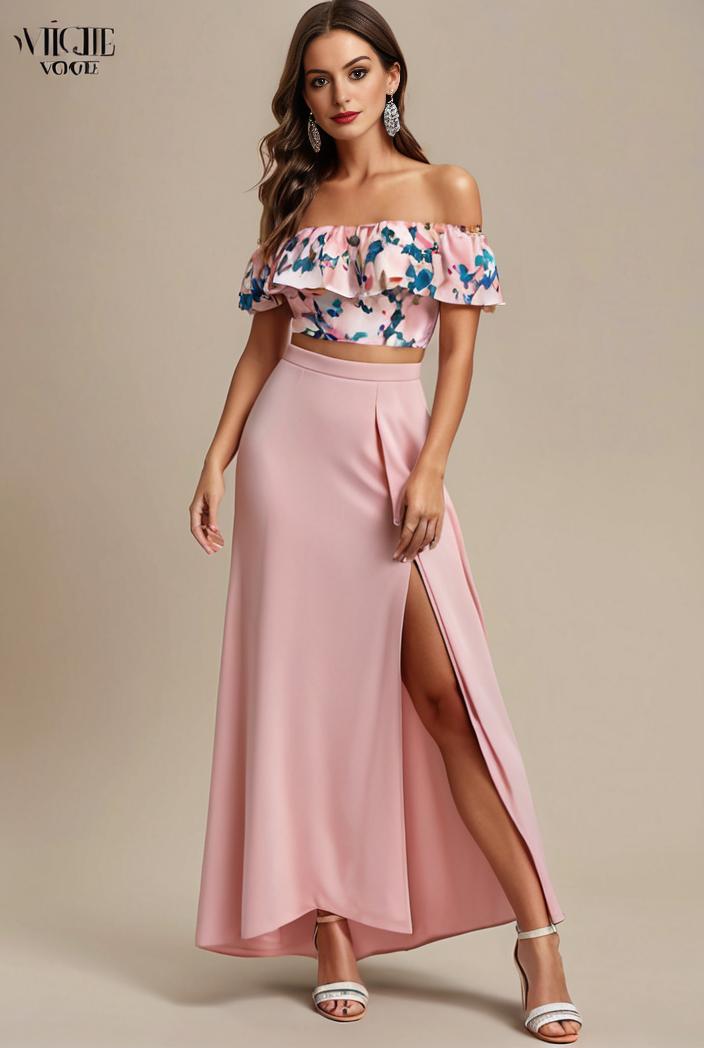 elegant chiffon high low off the shoulder bridesmaid dress 149220