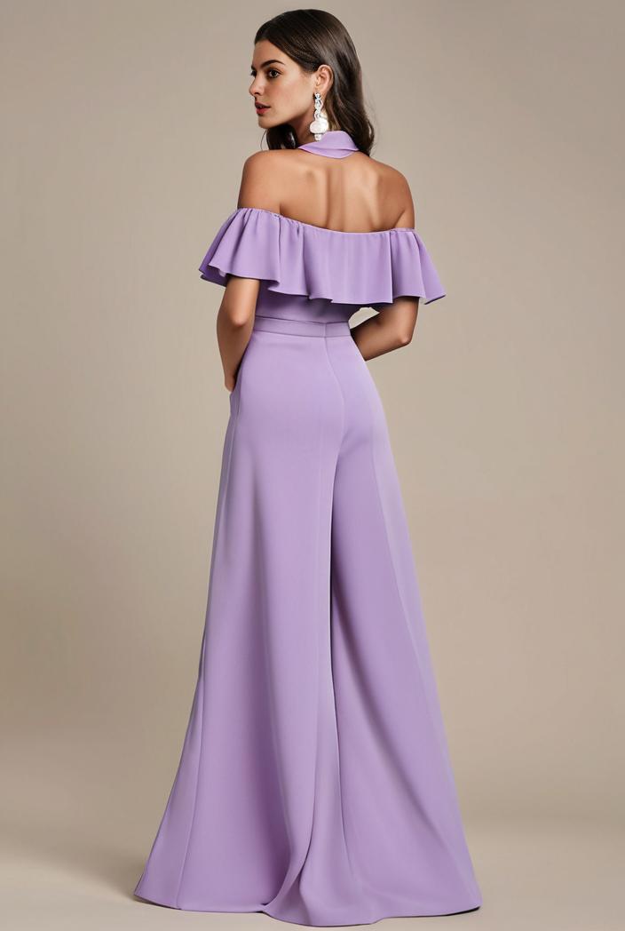 elegant chiffon high low off the shoulder bridesmaid dress 149223