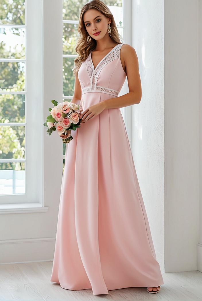 flowy chiffon one shoulder with three straps bridesmaid dress 101960