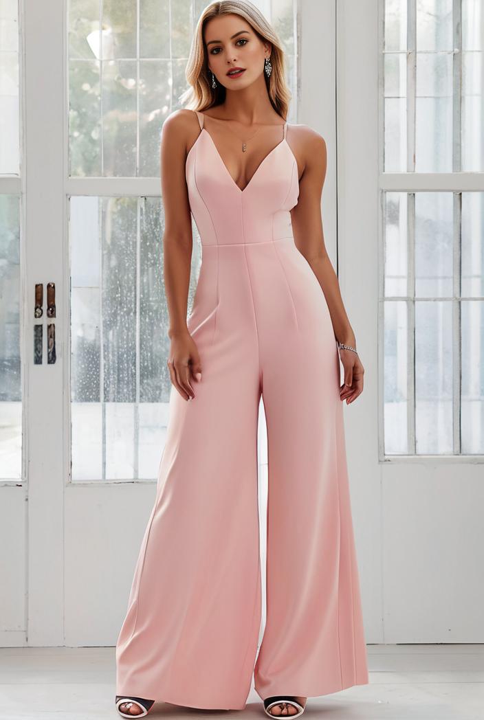 flowy chiffon one shoulder with three straps bridesmaid dress 101967