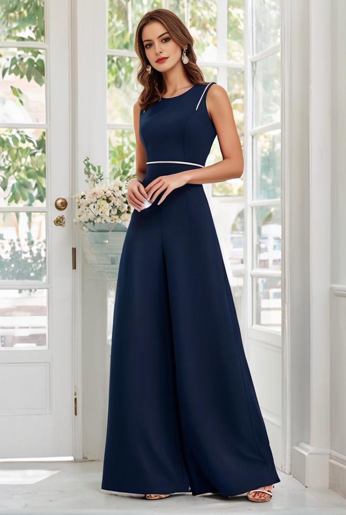 flowy chiffon one shoulder with three straps bridesmaid dress 101995
