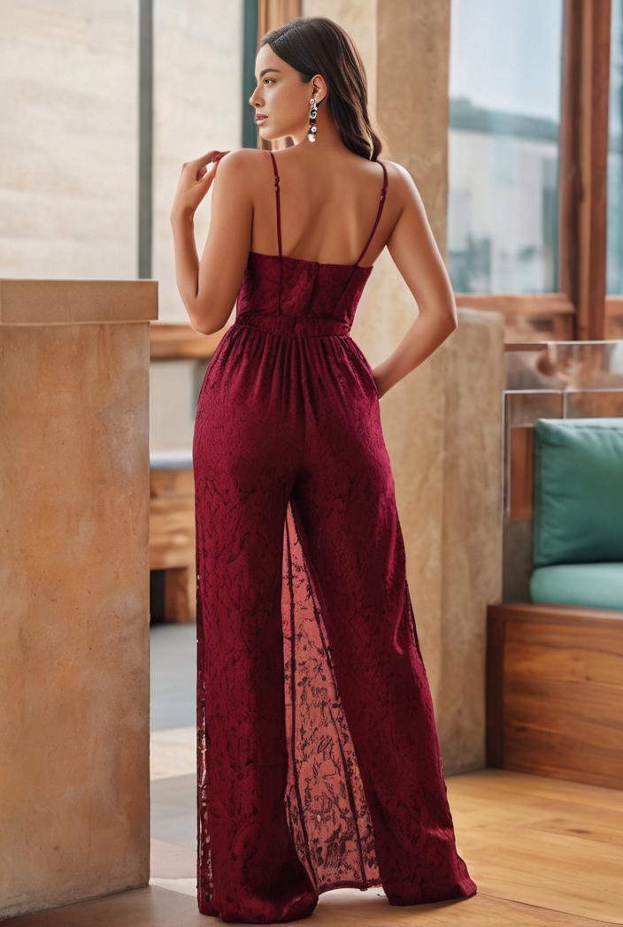 spaghetti strap 2 in 1 sheer evening dress 122281