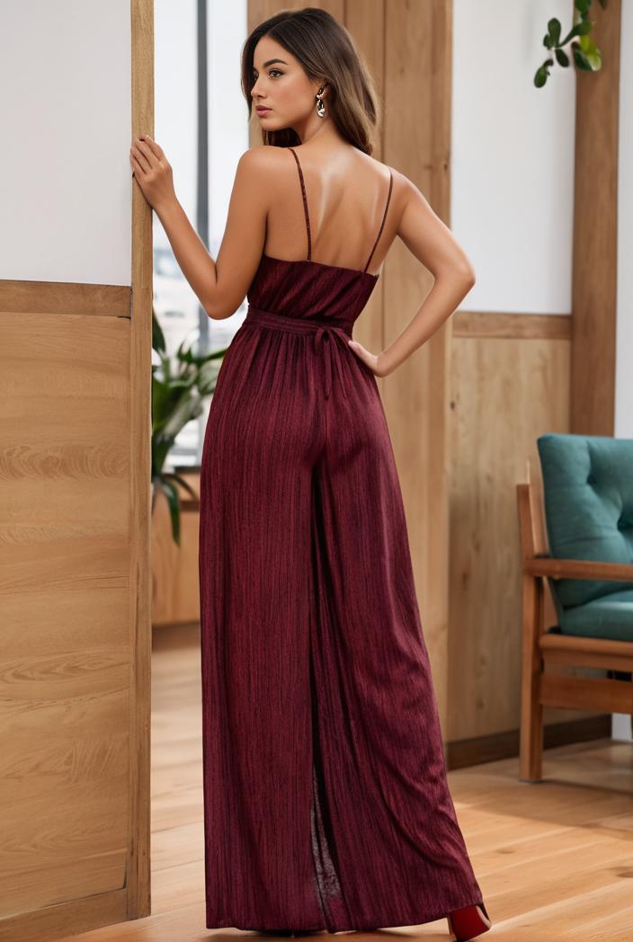 spaghetti strap 2 in 1 sheer evening dress 122285