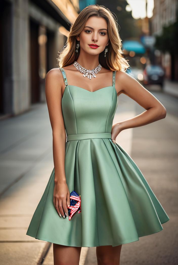 pleated satin a line double spaghetti strap v neck homecoming dress 104202