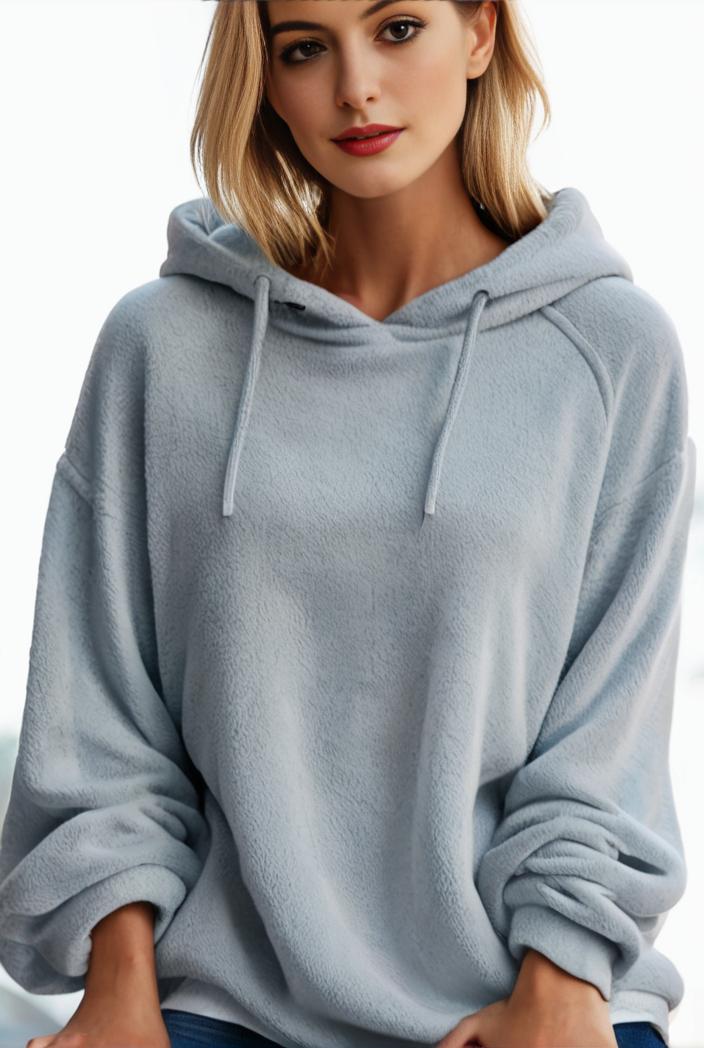 plus size casual hoodie women s plus solid ribbed long sleeve slight stretch hoodie drawstring sweatshirt 105154