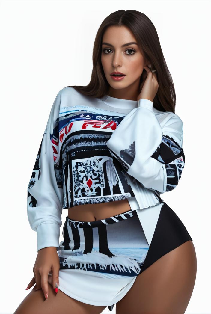 plus size casual sweatshirt women s plus graphic letter print long sleeve round neck slight stretch sweatshirt 105195