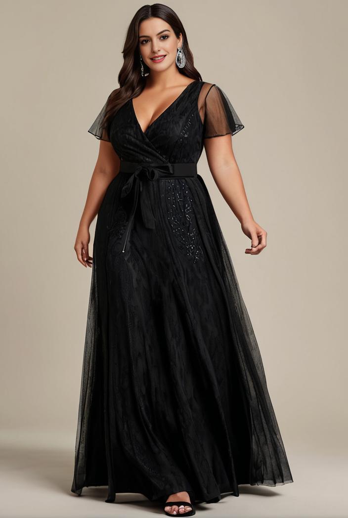 plus size floor length formal evening gowns for weddings 105471