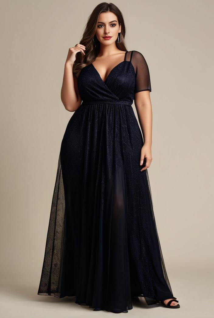 plus size floor length formal evening gowns for weddings 105538