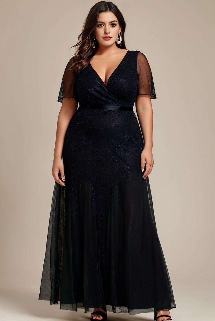 plus size floor length formal evening gowns for weddings 105542