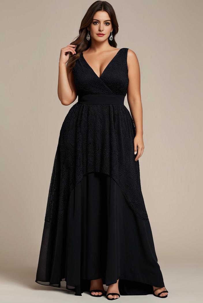 plus size floor length formal evening gowns for weddings 105545