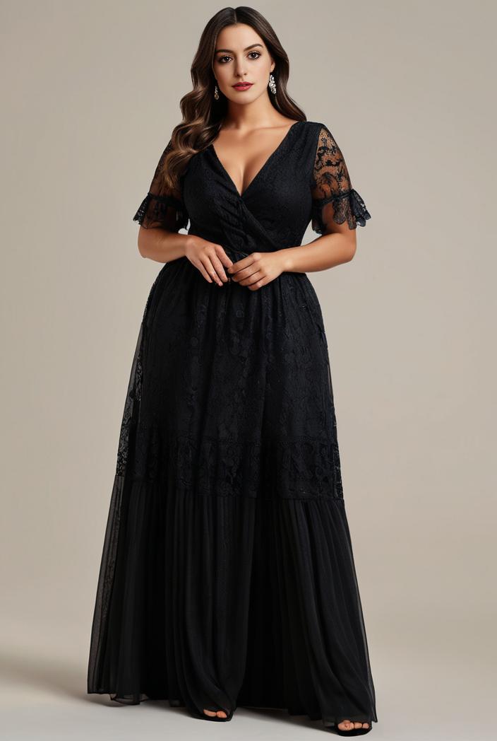 plus size floor length formal evening gowns for weddings 105715