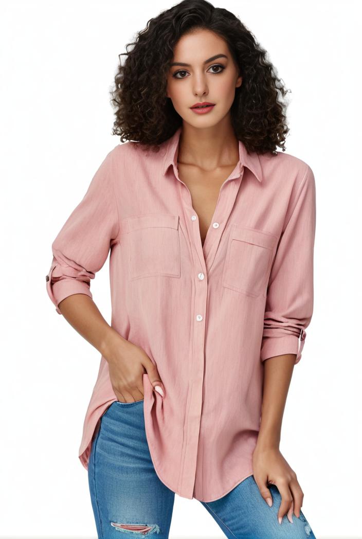 plus size formal shirt women s plus plain long sleeve turn down collar button up workwear shirt 105791