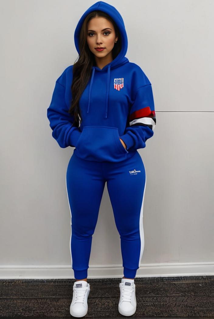 casual drawstring pants and hoodie combo set for women 101679