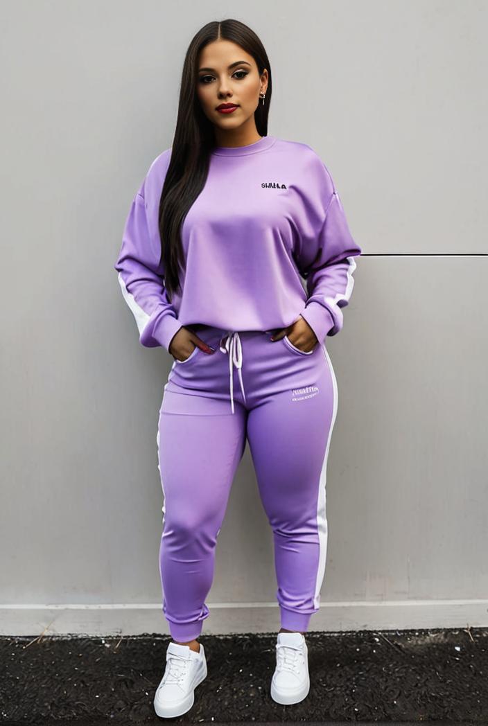 casual drawstring pants and hoodie combo set for women 101695