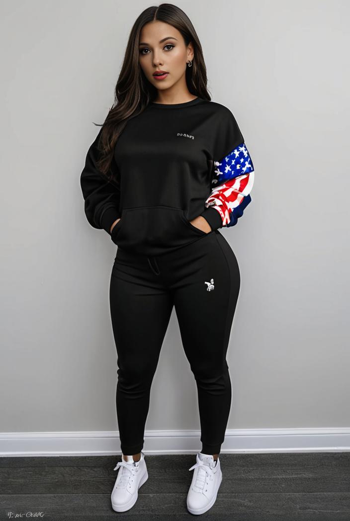 casual drawstring pants and hoodie combo set for women 101714