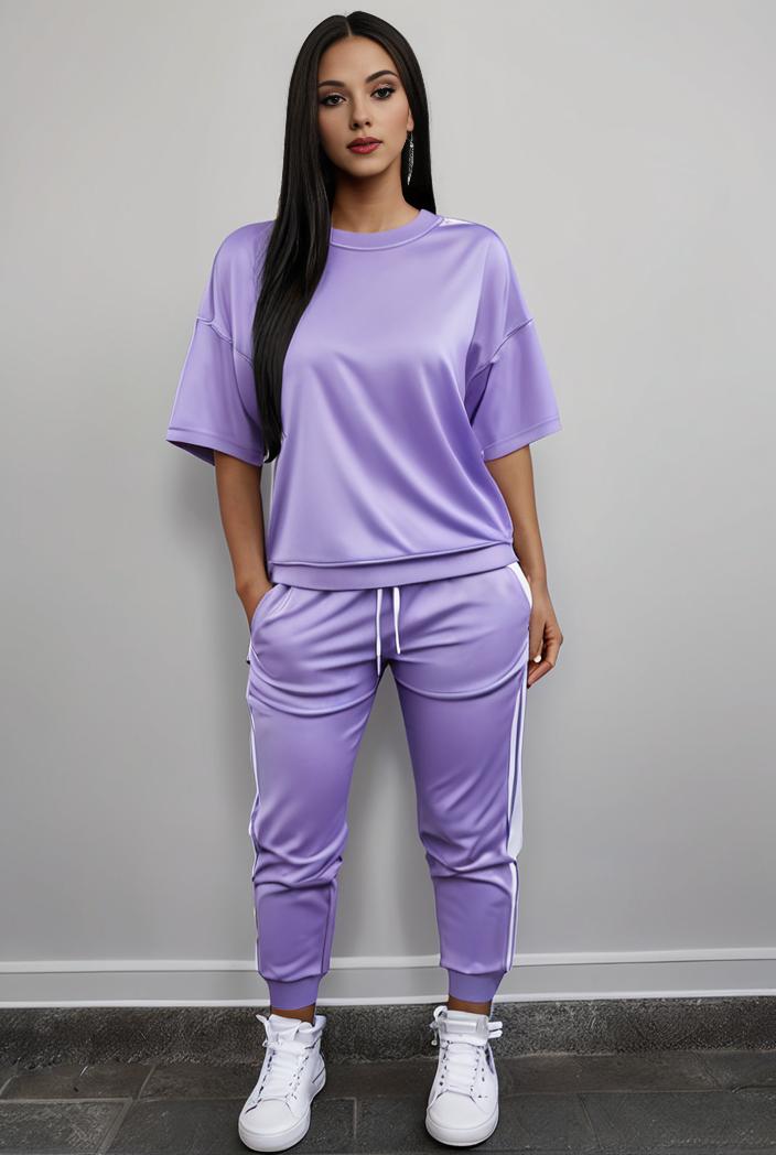 casual drawstring pants and hoodie combo set for women 101723