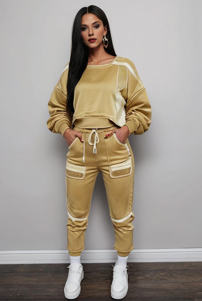 casual drawstring pants and hoodie combo set for women 101728