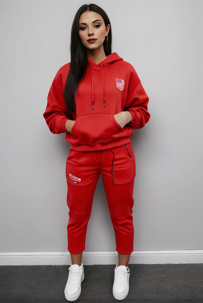 casual drawstring pants and hoodie combo set for women 101734