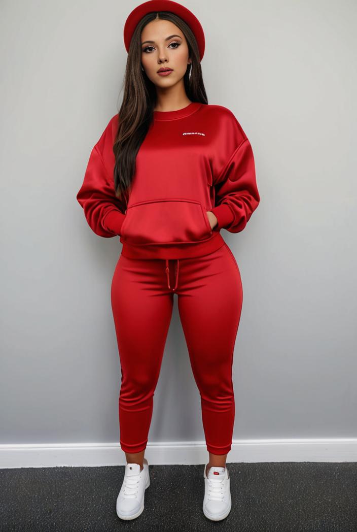 casual drawstring pants and hoodie combo set for women 101736