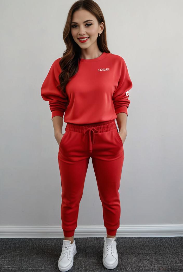 casual drawstring pants and hoodie combo set for women 101739