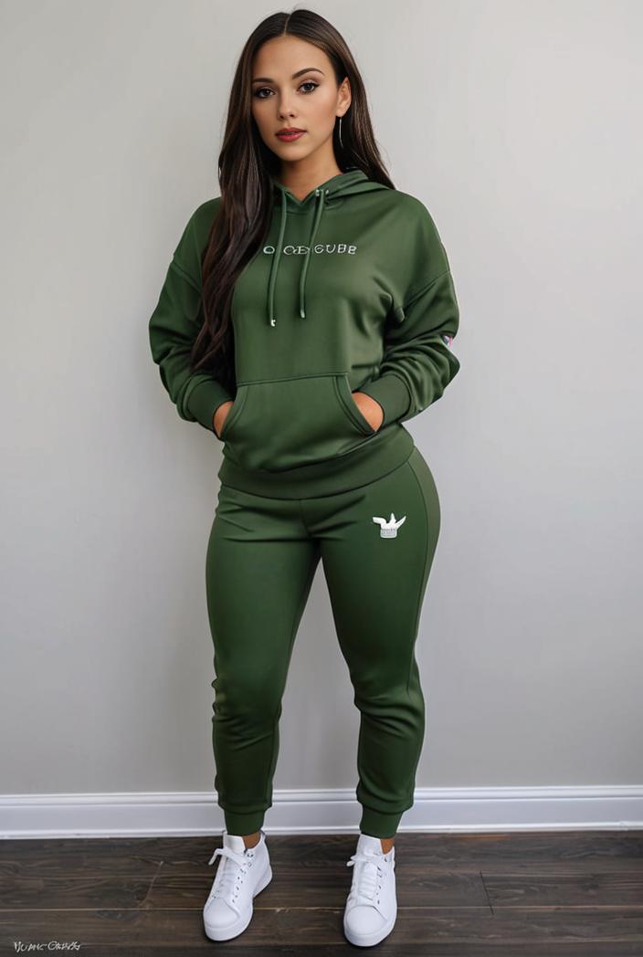casual drawstring pants and hoodie combo set for women 101746