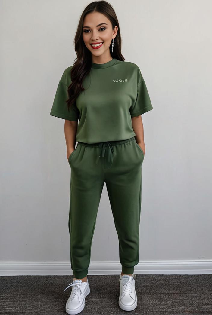 casual drawstring pants and hoodie combo set for women 101748