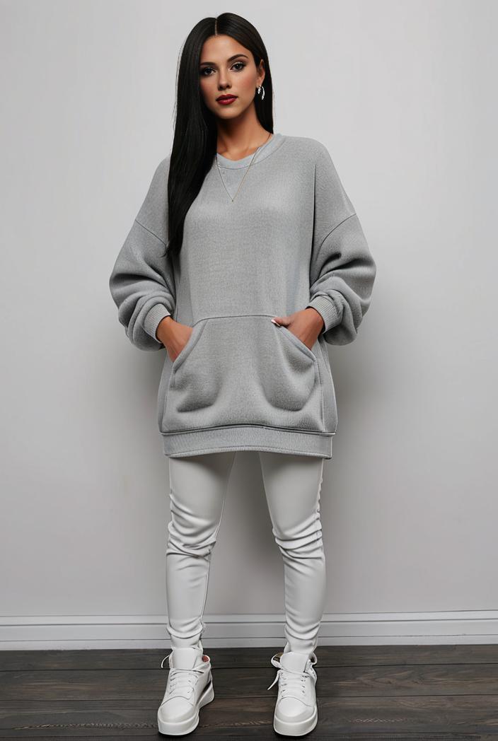 casual drawstring pants and hoodie combo set for women 101750