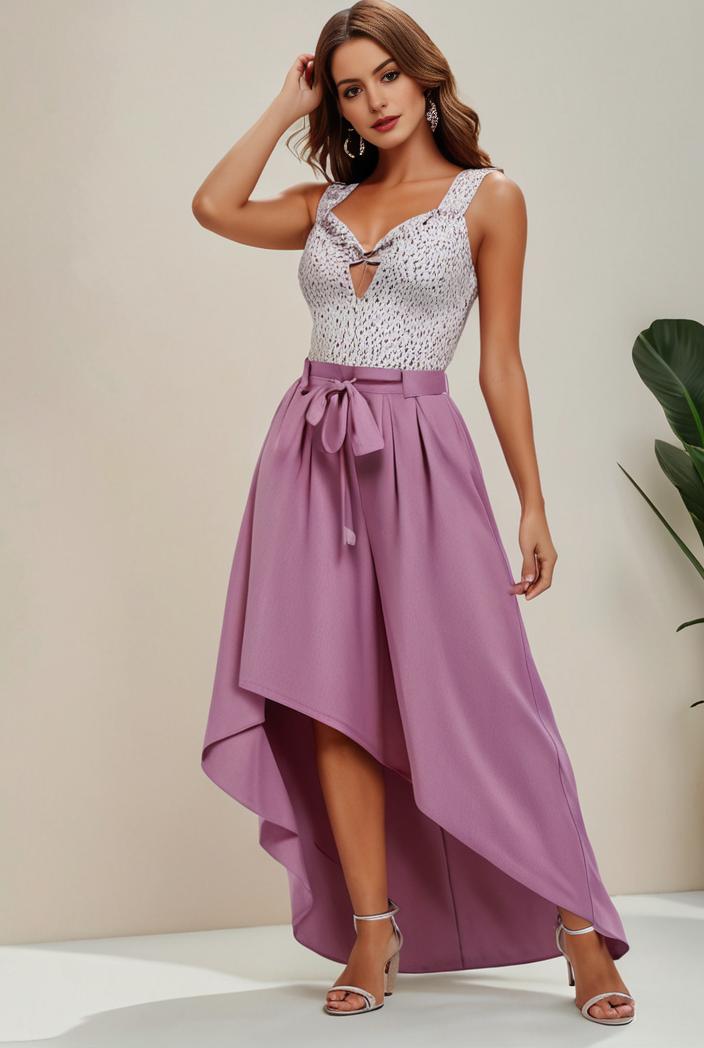 plus size sequin high low deep v neck tulle evening dresses 107245