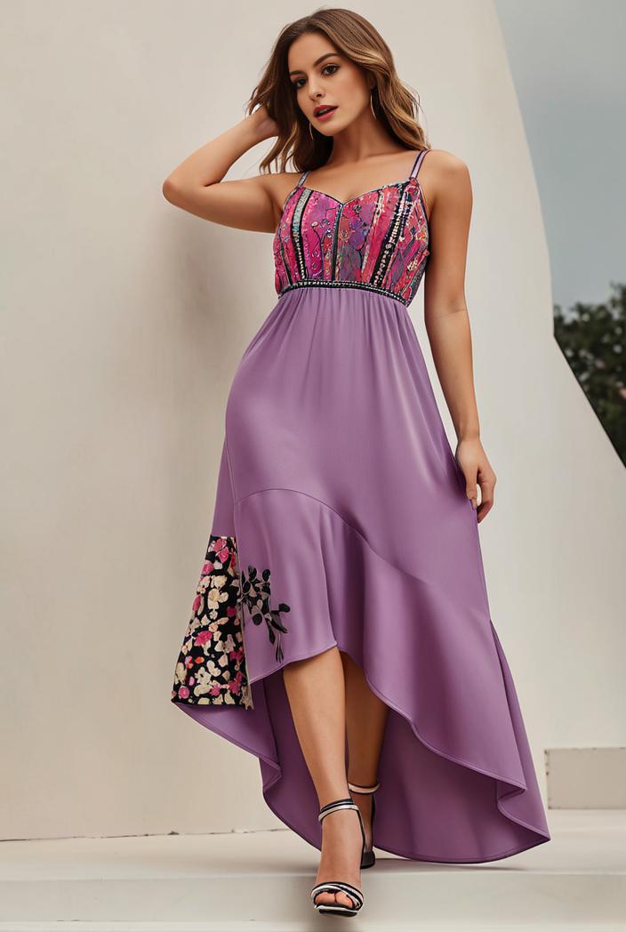 plus size sequin high low deep v neck tulle evening dresses 107246