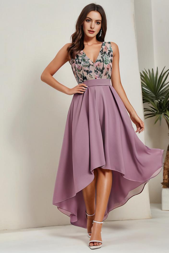 plus size sequin high low deep v neck tulle evening dresses 107251