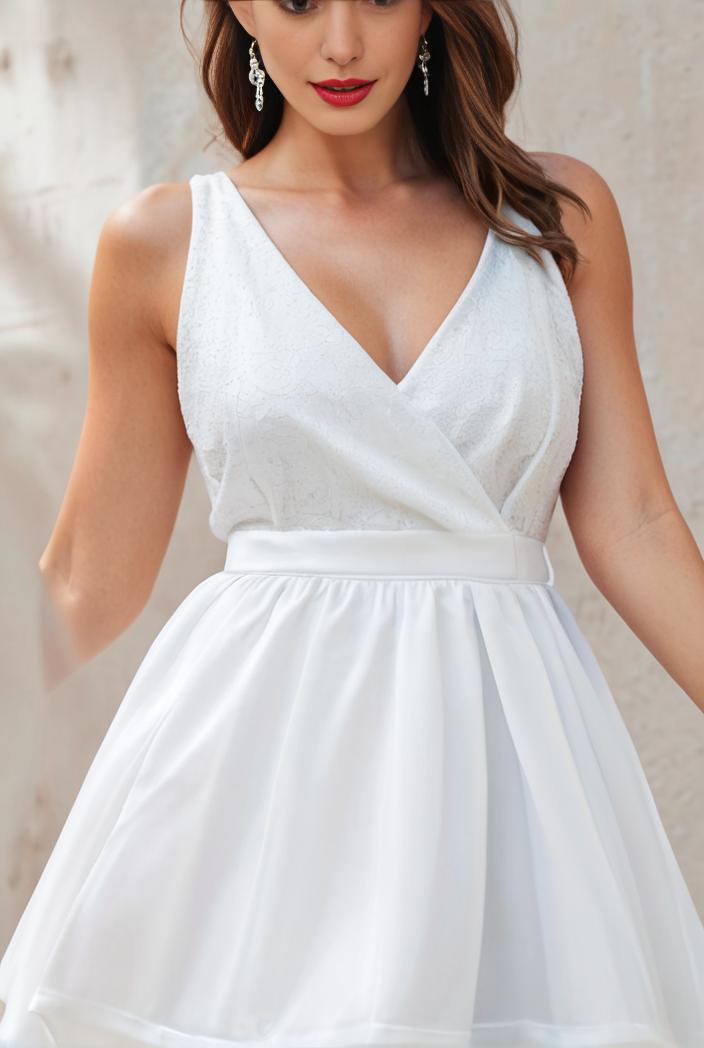 plus size sequin high low deep v neck tulle evening dresses 107265