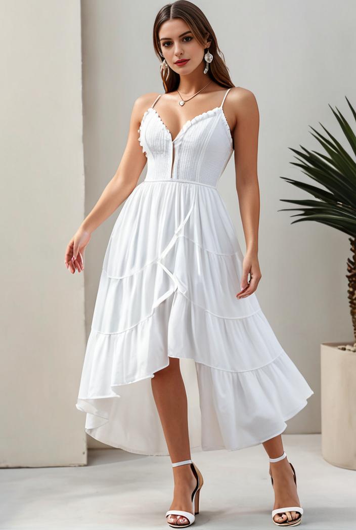 plus size sequin high low deep v neck tulle evening dresses 107279