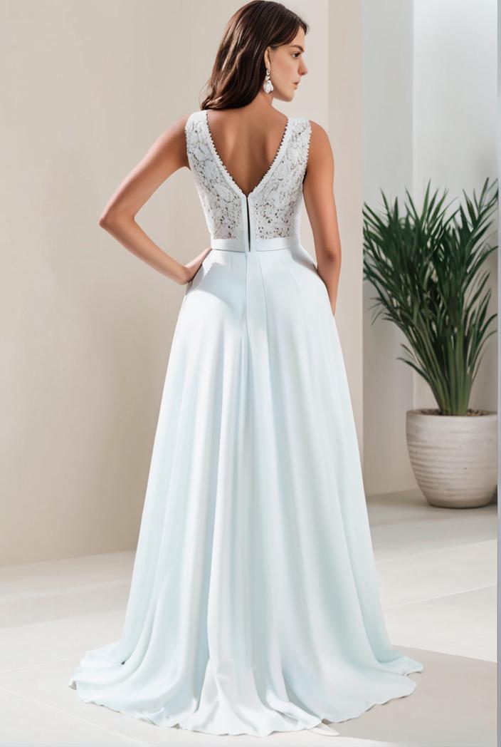 plus size sequin high low deep v neck tulle evening dresses 107284