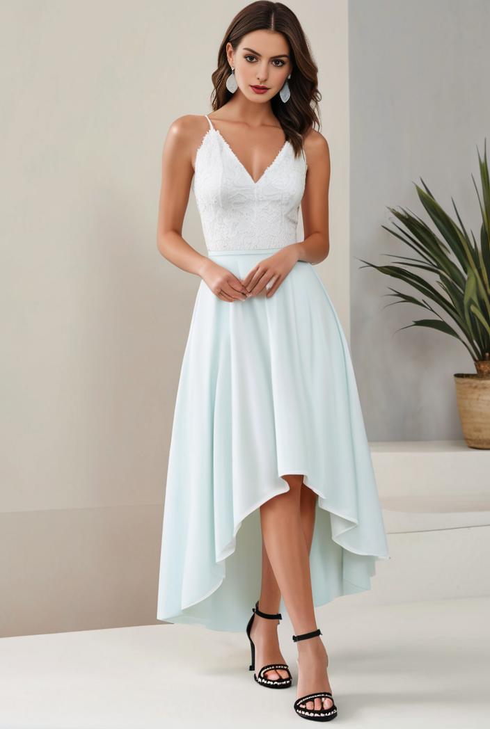 plus size sequin high low deep v neck tulle evening dresses 107297