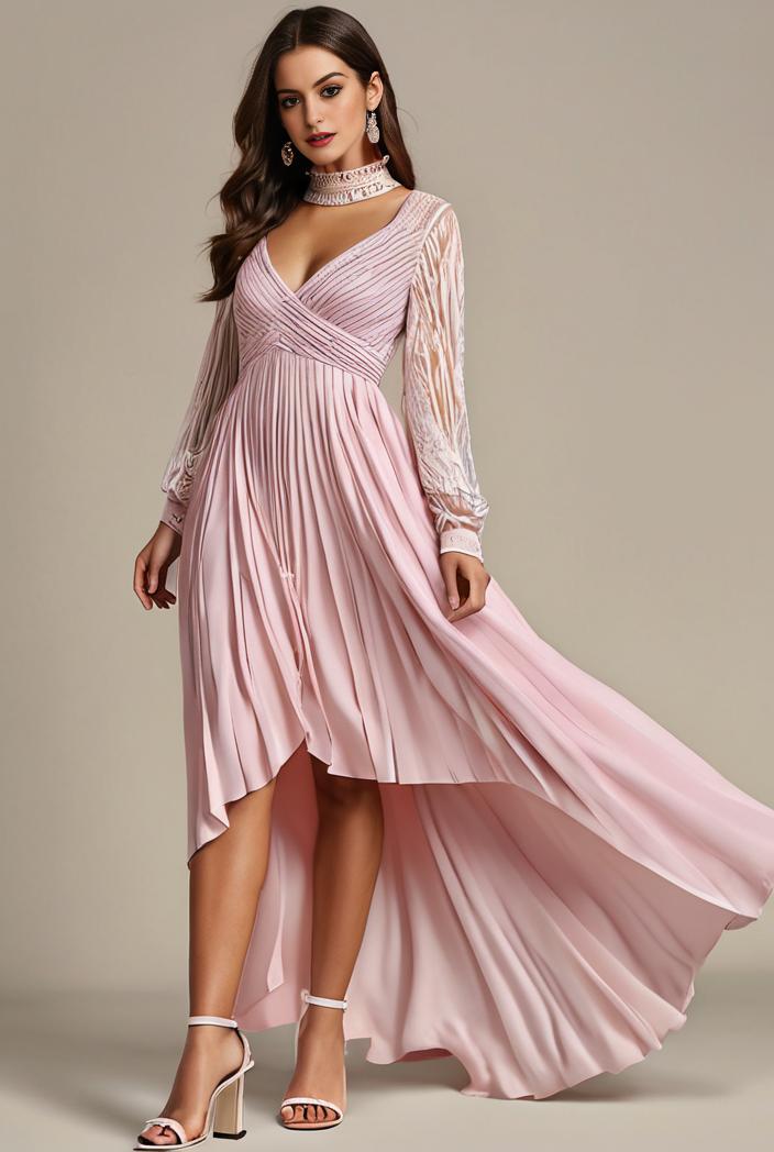 plus size sequin high low deep v neck tulle evening dresses 107314