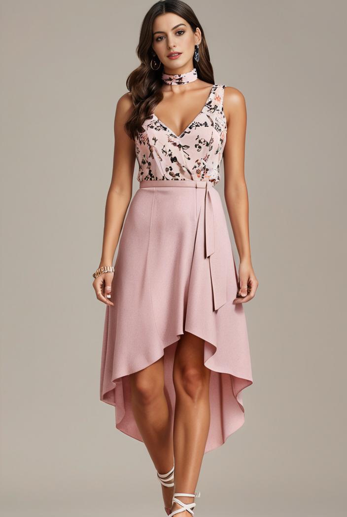 plus size sequin high low deep v neck tulle evening dresses 107331