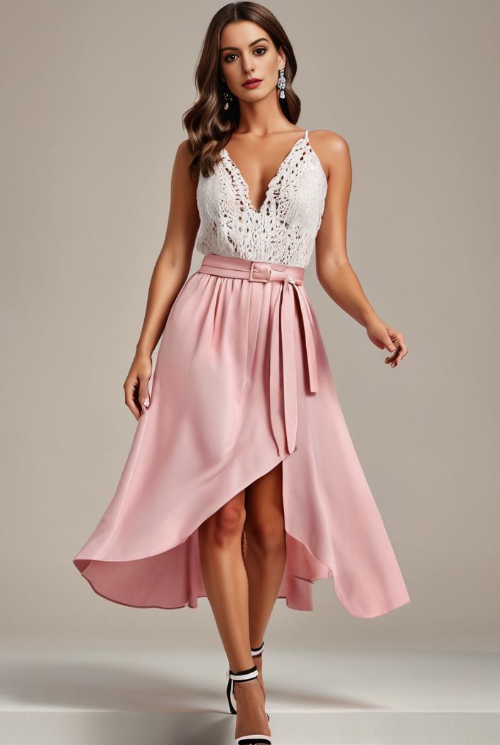 plus size sequin high low deep v neck tulle evening dresses 107333