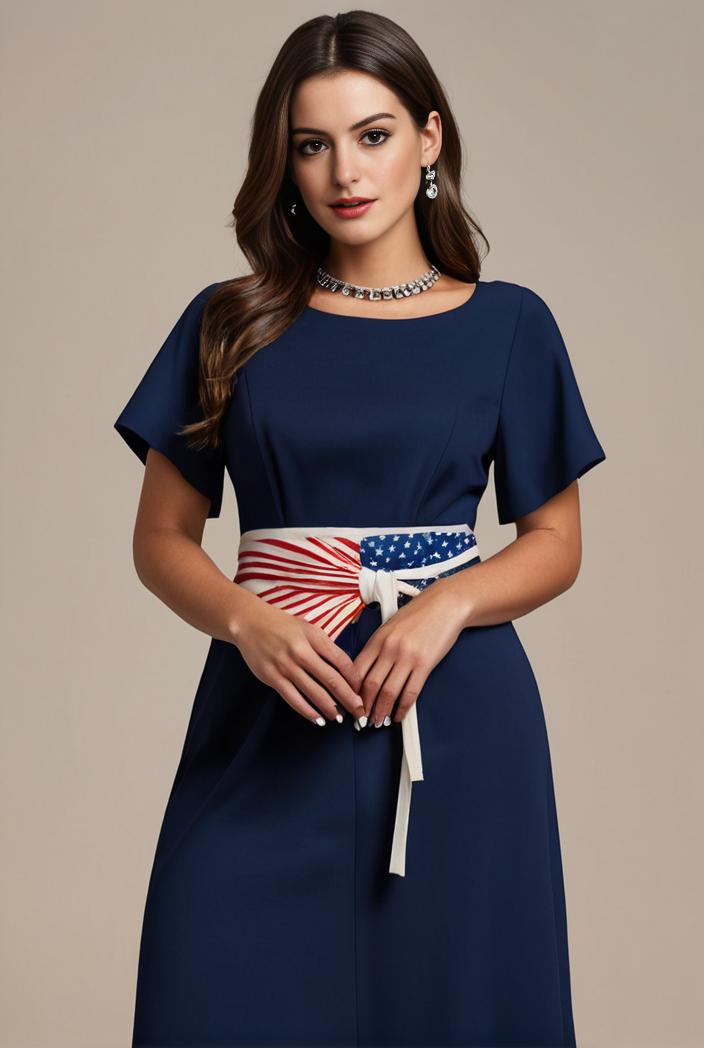 plus size simple chiffon pleated a line round neckline bridesmaid dress 107699