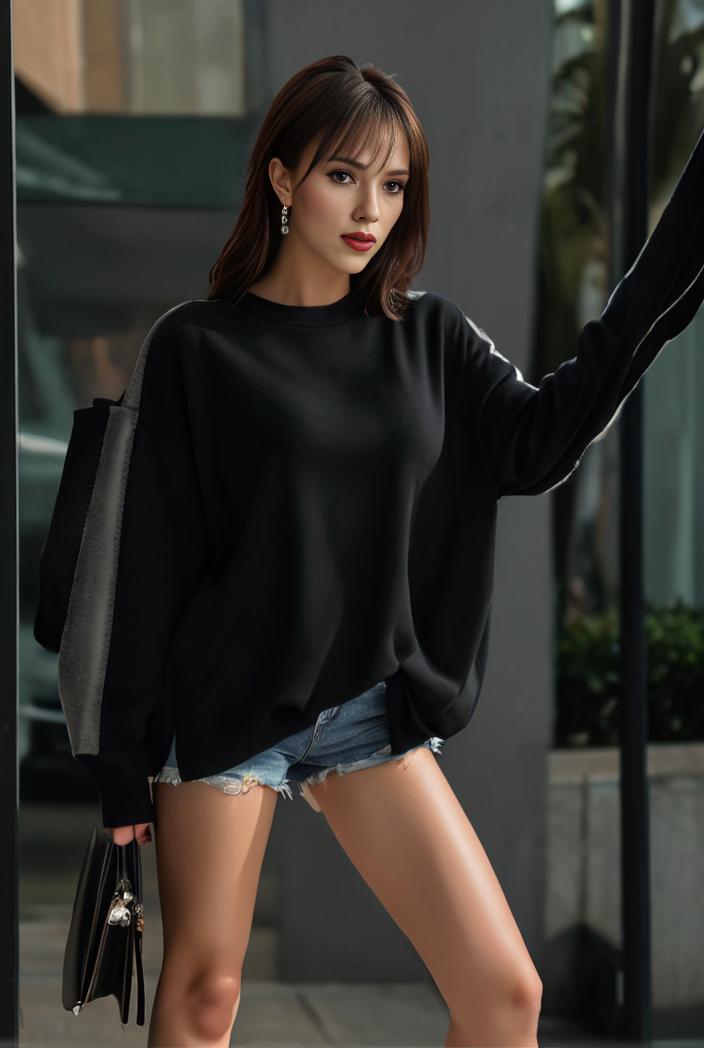 cozy letter print drop shoulder sweatshirt for women to stay stylish and warm during fall winter 105261